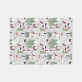 Winter Sneeuw Skiën Mountain Skigebieden Landschap Fleece Deken (Voorkant (Horizontaal))