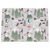 Winter Sneeuw Skiën Mountain Skigebieden Landschap Groot Cadeauzakje (Voorkant)