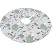 Winter Sneeuw Skiën Mountain Skigebieden Landschap Kerstboom Rok (Gekanteld)