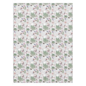 Winter Sneeuw Skiën Mountain Skigebieden Landschap Tafelkleed (Voorkant)