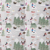 Winter Sneeuw Skiën Mountain Skigebieden Landschap Tegeltje