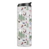 Winter Sneeuw Skiën Mountain Skigebieden Landschap Thermosbeker (Gedraaid links)