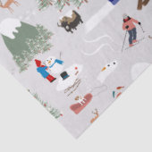 Winter Sneeuw Skiën Mountain Skigebieden Landschap Tissuepapier (Detail)