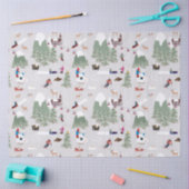 Winter Sneeuw Skiën Mountain Skigebieden Landschap Tissuepapier (Craft)