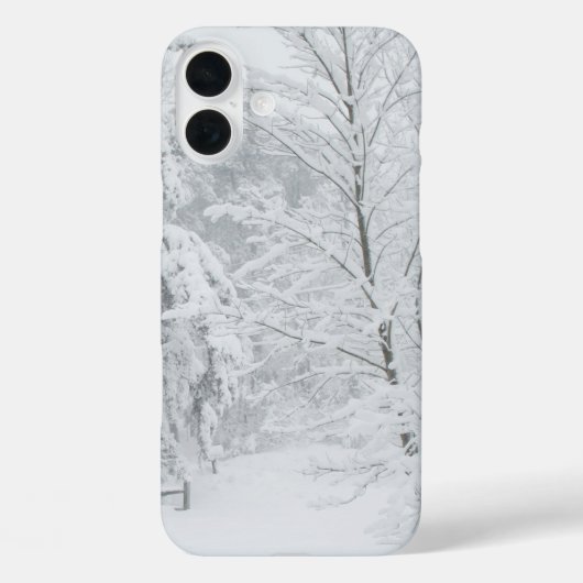Winter Sneeuw sprankelend zwart en wit Case-Mate iPhone Case (Achterkant)