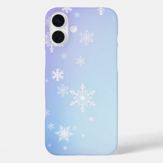 Winter Sneeuw sprankelend zwart en wit Case-Mate iPhone Case (Achterkant)