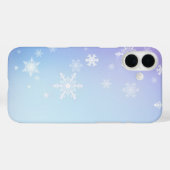 Winter Sneeuw sprankelend zwart en wit Case-Mate iPhone Case (Achterkant (horizontaal))