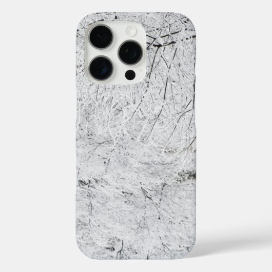 Winter Sneeuw sprankelend zwart en wit Case-Mate iPhone Case (Achterkant)