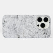 Winter Sneeuw sprankelend zwart en wit Case-Mate iPhone Case (Achterkant (horizontaal))