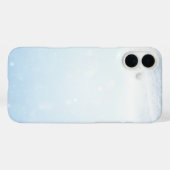 Winter Sneeuw sprankelend zwart en wit Case-Mate iPhone Case (Achterkant (horizontaal))