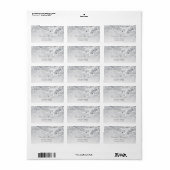 Winter Sneeuw Takken Bruiloft Etiket (Full Sheet)