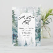 Winter Sneeuw zoet zestien 16e verjaardag Kaart (Staand voorkant)