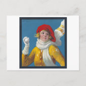 Winter sneeuwbal gevecht Briefkaart (Voorkant)