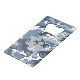 Winter Sneeuwblauwe Camouflage, Militair, Leger Creditkaart Flessenopener