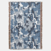 Winter Sneeuwblauwe Camouflage, Militair, Leger Deken (Voorkant Verticaal)