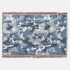 Winter Sneeuwblauwe Camouflage, Militair, Leger Deken