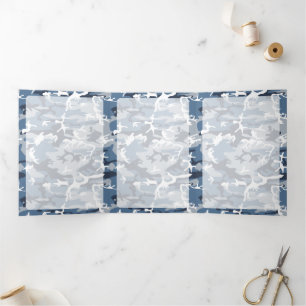 Winter Sneeuwblauwe Camouflage, Militair, Leger Drieluik Kaart