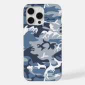 Winter Sneeuwblauwe Camouflage, Militair, Leger iPhone Hoesje (Achterkant)
