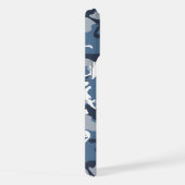 Winter Sneeuwblauwe Camouflage, Militair, Leger iPhone Hoesje (Rechterkant)