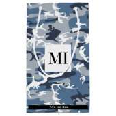 Winter Sneeuwblauwe Camouflage, Militair, Leger Klein Cadeauzakje (Achterkant)