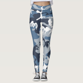 Winter Sneeuwblauwe Camouflage, Militair, Leger Leggings