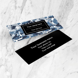 Winter Sneeuwblauwe Camouflage, Militair, Leger Mini Visitekaartje