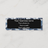 Winter Sneeuwblauwe Camouflage, Militair, Leger Mini Visitekaartje (Voorkant)