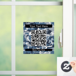 Winter Sneeuwblauwe Camouflage, Militair, Leger Raamsticker