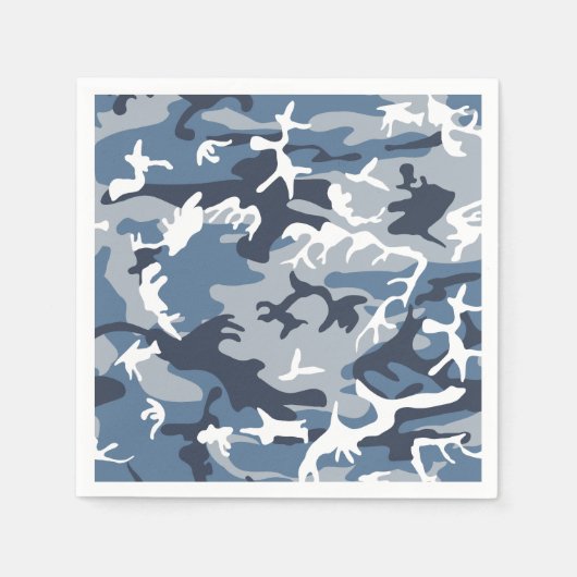Winter Sneeuwblauwe Camouflage, Militair, Leger Servet (Voorkant)