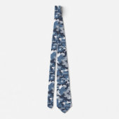 Winter Sneeuwblauwe Camouflage, Militair, Leger Stropdas (Achterkant)