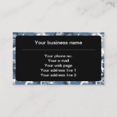 Winter Sneeuwblauwe Camouflage, Militair, Leger Visitekaartje (Voorkant)