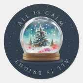 Winter Sneeuwbol Stickers (Voorkant)