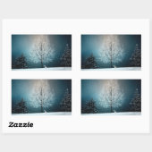 Winter Sneeuwbomen en Bunny Vakantie Stickers (Vel)