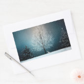 Winter Sneeuwbomen en Bunny Vakantie Stickers (Envelop)