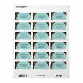 Winter Sneeuwbomen Holiday Adresetiketten Etiket (Full Sheet)