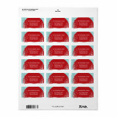 Winter Sneeuwbomen Holiday Adresetiketten Etiket (Full Sheet)