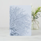 Winter Sneeuwboomtakken Kaart (Staand voorkant)