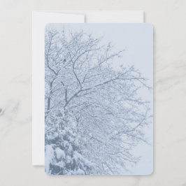Winter Sneeuwboomtakken Kaart