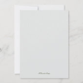 Winter Sneeuwbridale Shower-uitnodigingen Kaart (Achterkant)