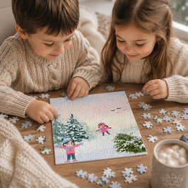 Winter Sneeuwdag Puzzel