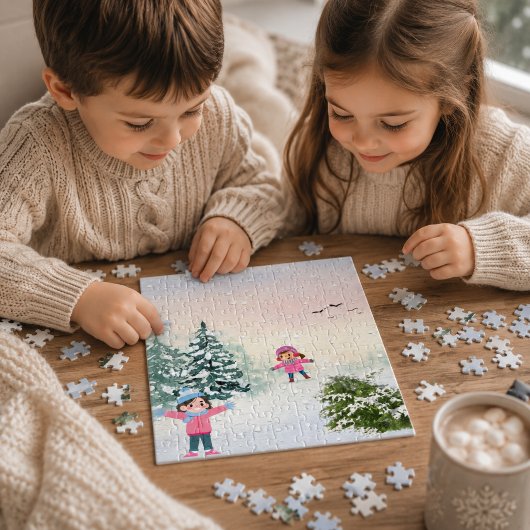 Winter Sneeuwdag Puzzel