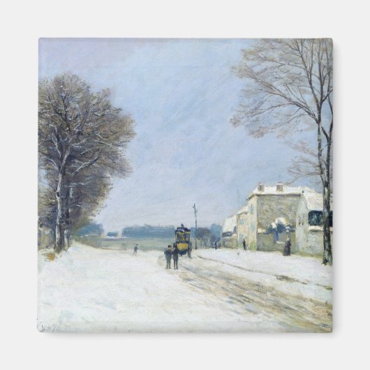 Winter, sneeuweffect, 1876 magneet (Voorkant)