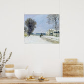 Winter, sneeuweffect, 1876 poster (Keuken)