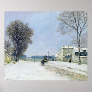 Winter, sneeuweffect, 1876 poster