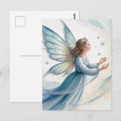 Winter Sneeuwfee Watercolor Kunst Briefkaart (Voorkant / Achterkant)