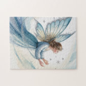 Winter Sneeuwfee Watercolor Kunst Legpuzzel (Horizontaal)