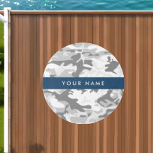 Winter Sneeuwgrijs Camouflage Jouw naam Personalis