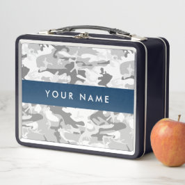 Winter Sneeuwgrijs Camouflage Jouw naam Personalis