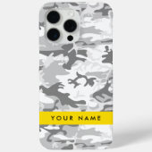 Winter Sneeuwgrijs Camouflage Jouw naam Personalis Case-Mate iPhone Case (Achterkant)
