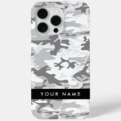 Winter Sneeuwgrijs Camouflage Jouw naam Personalis Case-Mate iPhone Case (Achterkant)